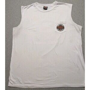 HARLEY DAVIDSON Frontier Lincoln Nebraska 3XL White Sleeveless Tank Top